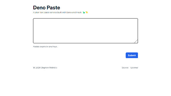 Deno Paste